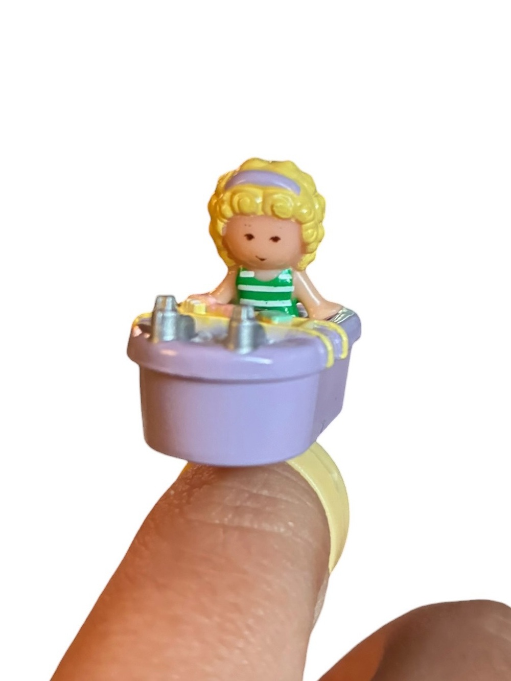 Vintage Polly Pocket 1991 Bath Time Fun by Bluebird Complete - Picture 6 of 13